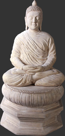 Divine Buddha on Lotus Leaf - Click Image to Close
