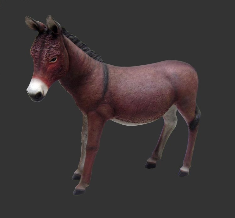Donkey Statue (Brown) - Click Image to Close