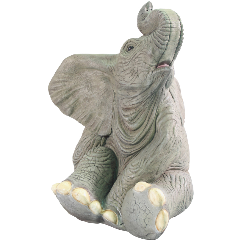 Sitting Baby Elephant - Click Image to Close