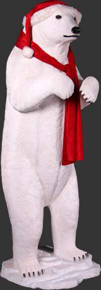 Standing Christmas Bear - Click Image to Close