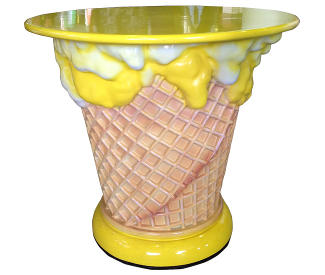 Ice Cream Table - Lemon - Click Image to Close
