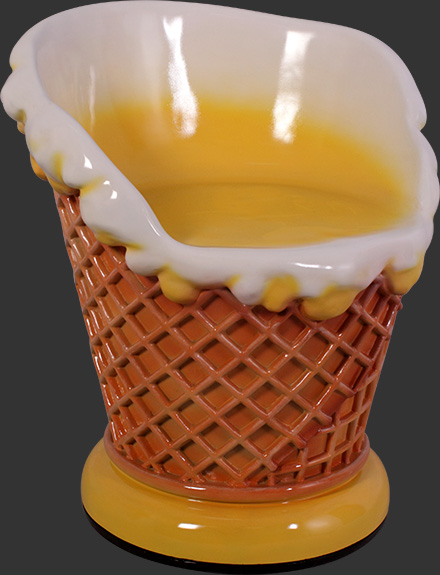 Ice Cream Chair - Lemon - Click Image to Close