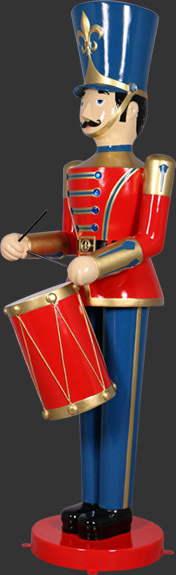 Toy Soldier with Drum 9ft. - Click Image to Close