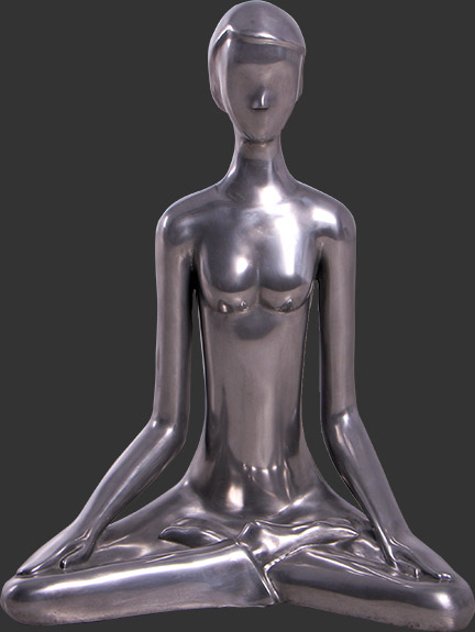 Yoga Meditation Pose Statue - Click Image to Close