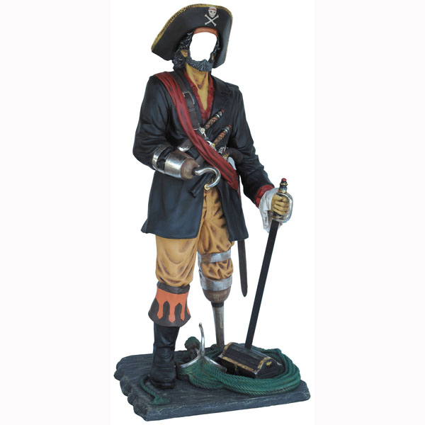 Faceless Pirate For Photo Opportunity - Click Image to Close