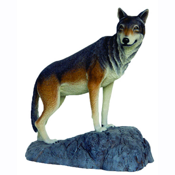 Wolf on Rock - Click Image to Close