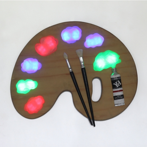 Painter Palette with LED - Click Image to Close