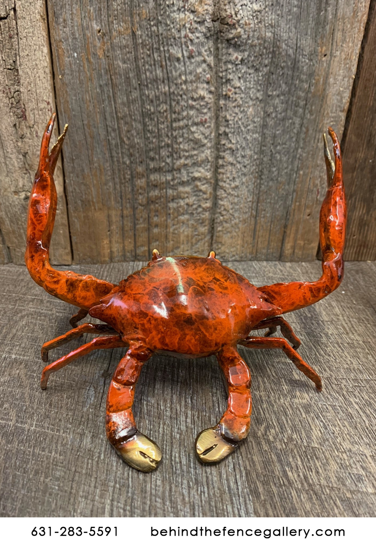 Crab Bronze Figurine - Click Image to Close