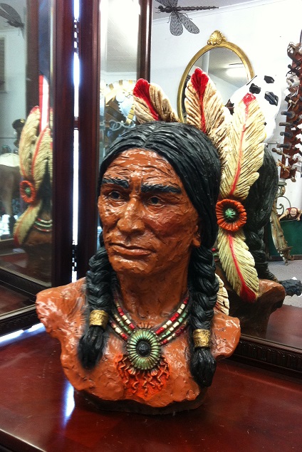 Indian with Feather Bust - Click Image to Close