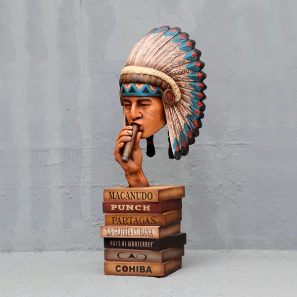 Indian Head on Cigar Boxes - Click Image to Close