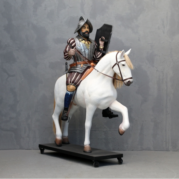 Spanish Knight on Horse - Click Image to Close