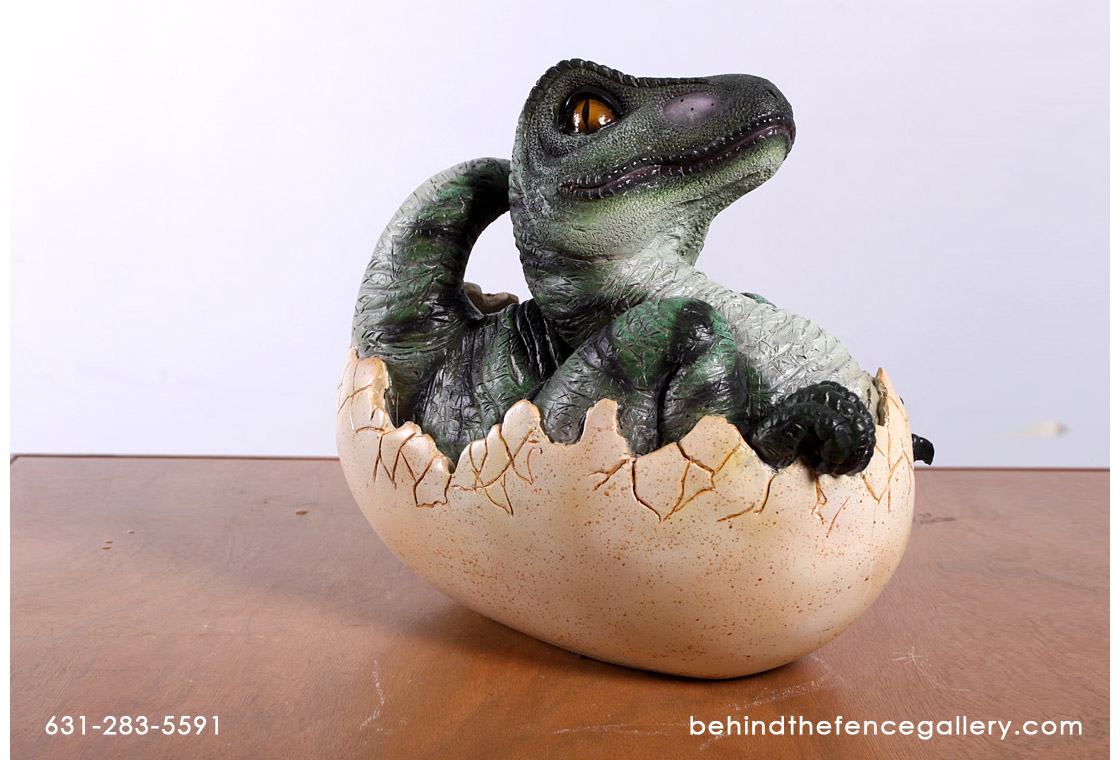 Baby T-Rex Hatching Statue - Click Image to Close