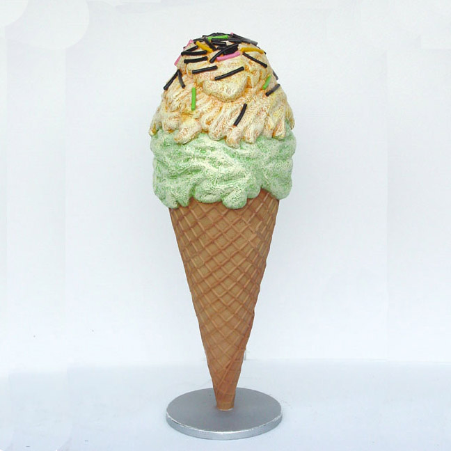 Double Scoop Ice Cream Cone - Click Image to Close