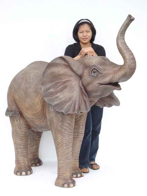 Elephant Standing - Click Image to Close