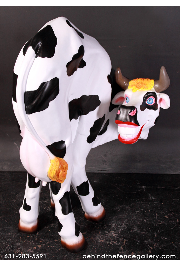 Smiling Cow Statue - Click Image to Close