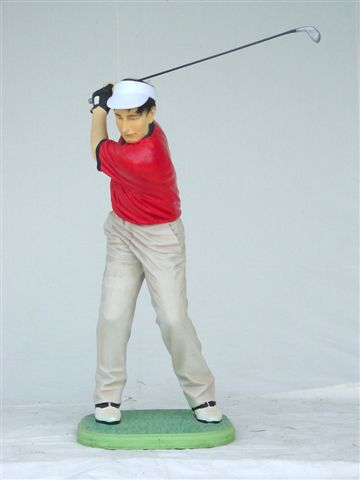 Golfer Statue 3 ft. - Click Image to Close