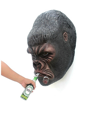 Gorilla Bottle Opener Wall Mount