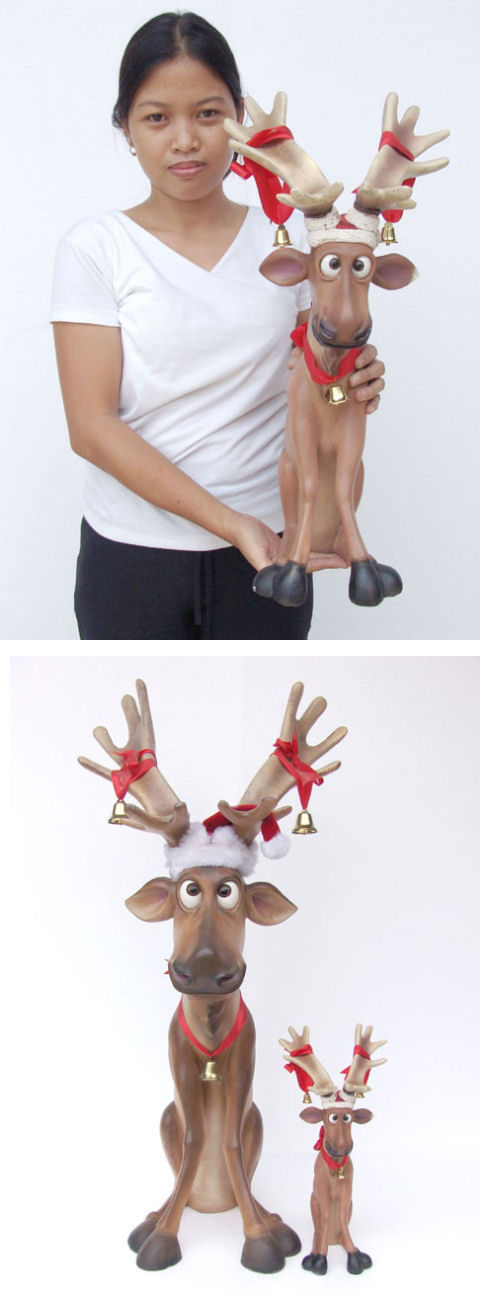 Funny Reindeer Sitting