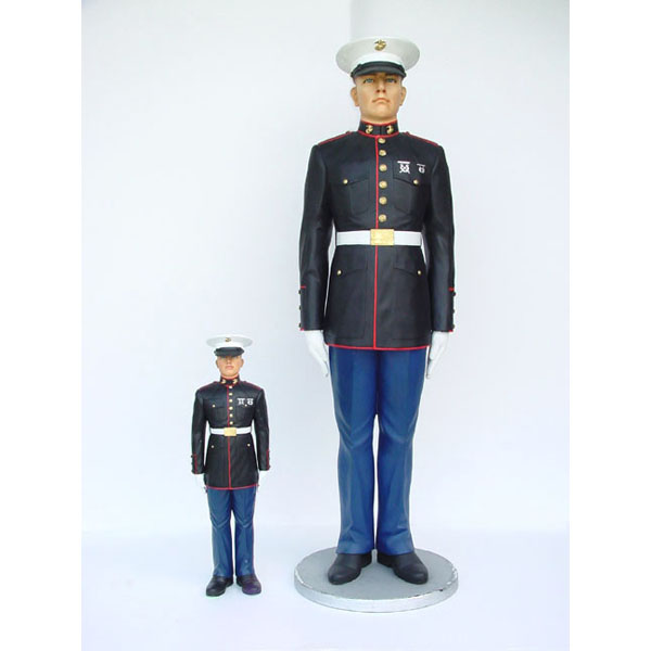 Marine at Attention 6 ft - Click Image to Close
