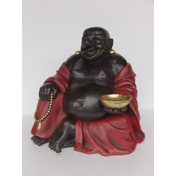 Buddha Sitting-Red and Black - Click Image to Close