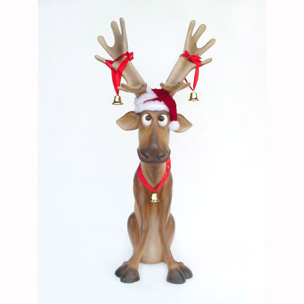 funny deer pictures. Funny Reindeer sitting