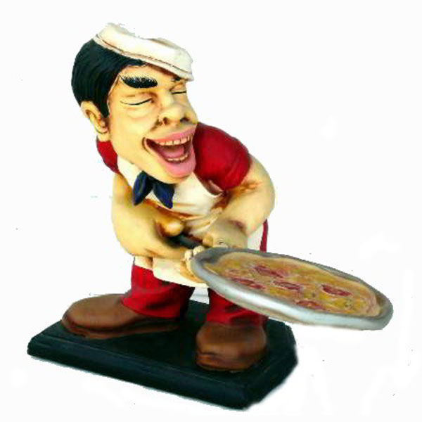 Pizza Chef Statue - Click Image to Close