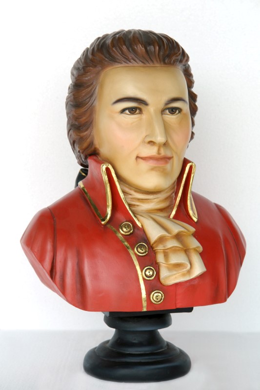 Wolfgang Amadeus Mozart Bust - Click Image to Close