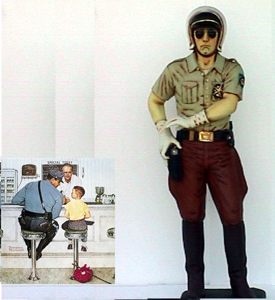 Policeman Life-Sized Statue