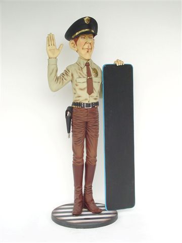 Policeman w/ Menuboard