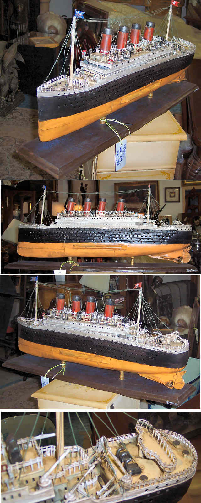 Tin Model of "Titanic" - Click Image to Close
