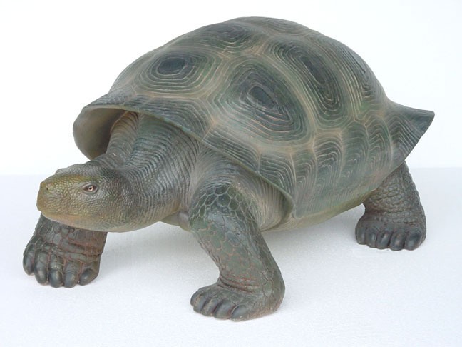 Turtle / Tortoise Statue (Green) - Click Image to Close