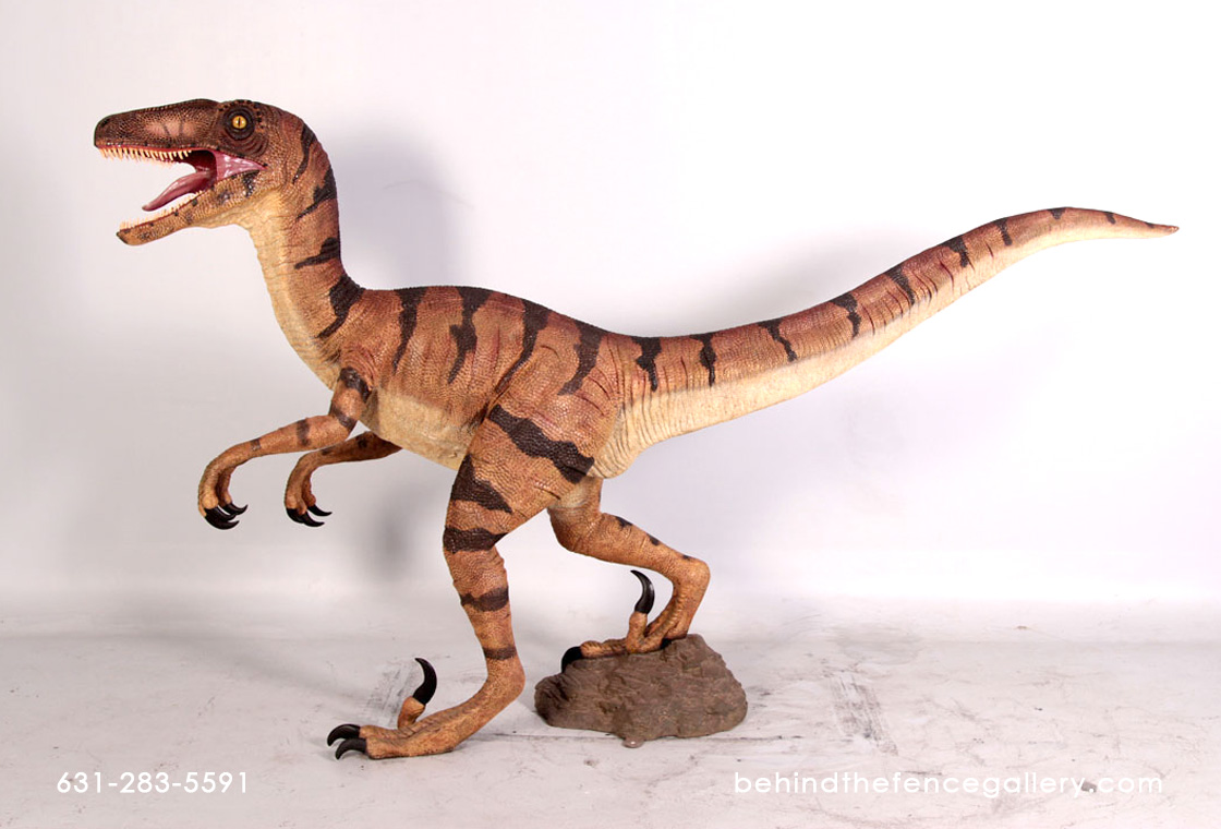 Velociraptor Statue - 5 Ft. - Click Image to Close